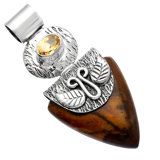 Natural Outback Jasper & Citrine Pendant P-1545 SDP144533