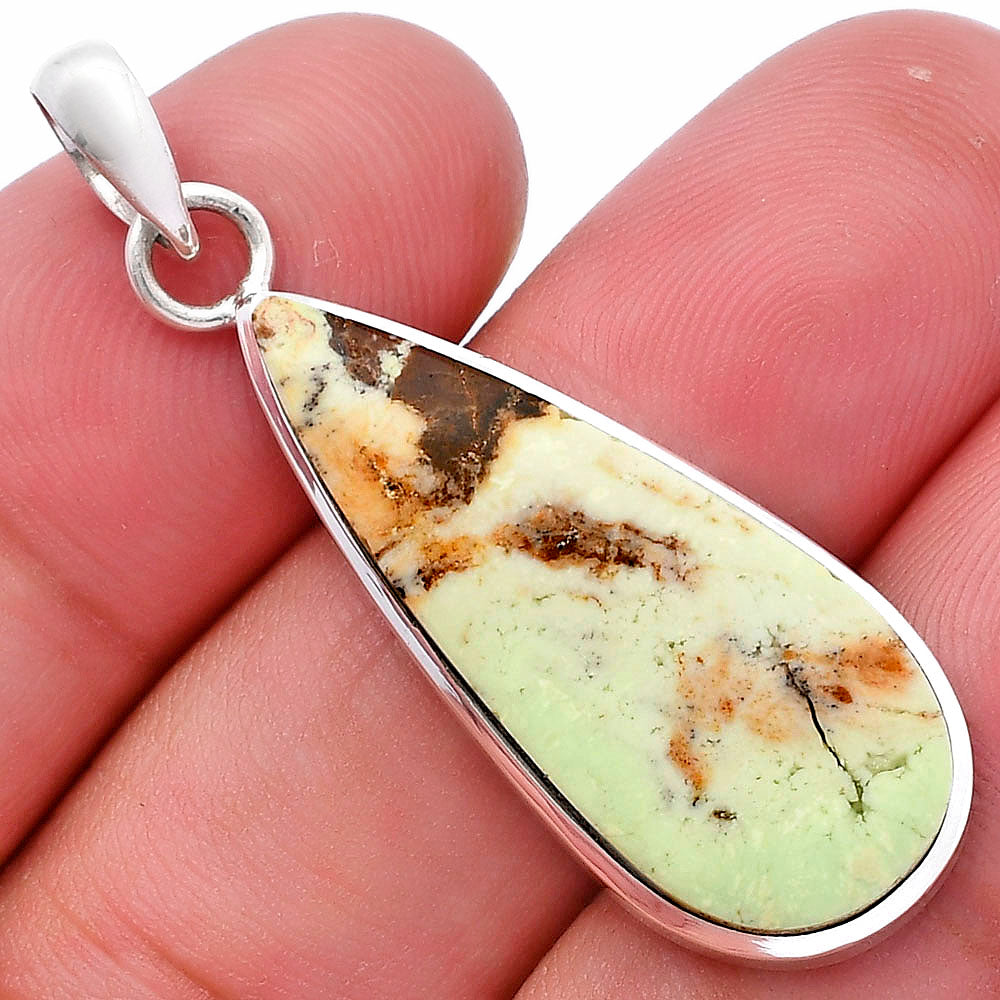 Natural Lemon Chrysoprase Pendant P-1002 SDP144553