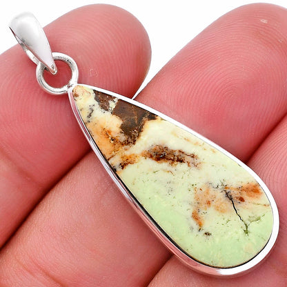 Natural Lemon Chrysoprase Pendant P-1002 SDP144553