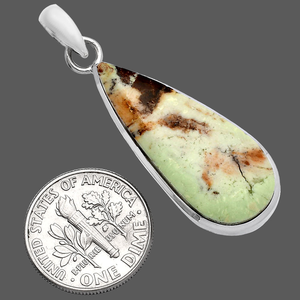 Natural Lemon Chrysoprase Pendant P-1002 SDP144553