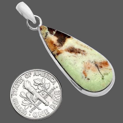 Natural Lemon Chrysoprase Pendant P-1002 SDP144553