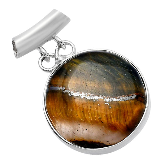Natural Blue Tiger Eye Pendant P-1198 SDP144626