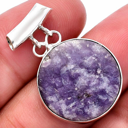 Natural Purple Lepidolite Pendant P-1198 SDP144632