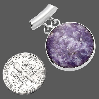 Natural Purple Lepidolite Pendant P-1198 SDP144632