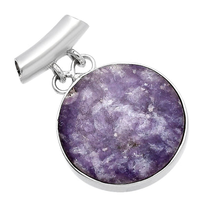 Natural Purple Lepidolite Pendant P-1198 SDP144632