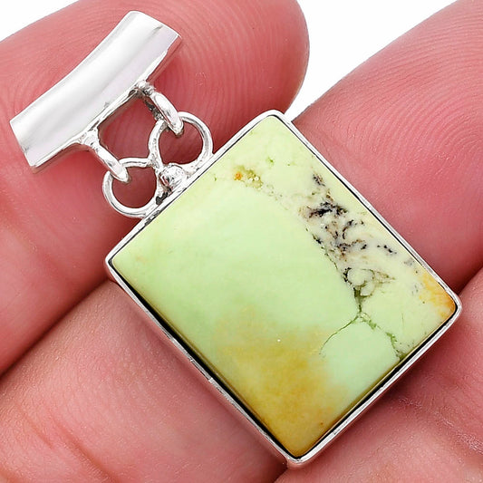Natural Lemon Chrysoprase Pendant P-1198 SDP144635