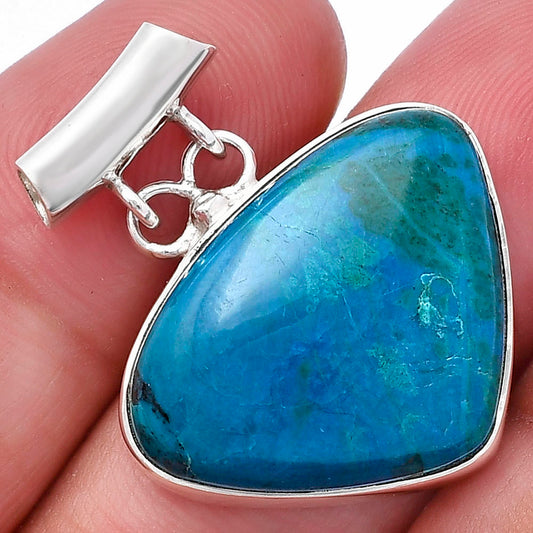 Natural Azurite Chrysocolla Pendant P-1198 SDP144638