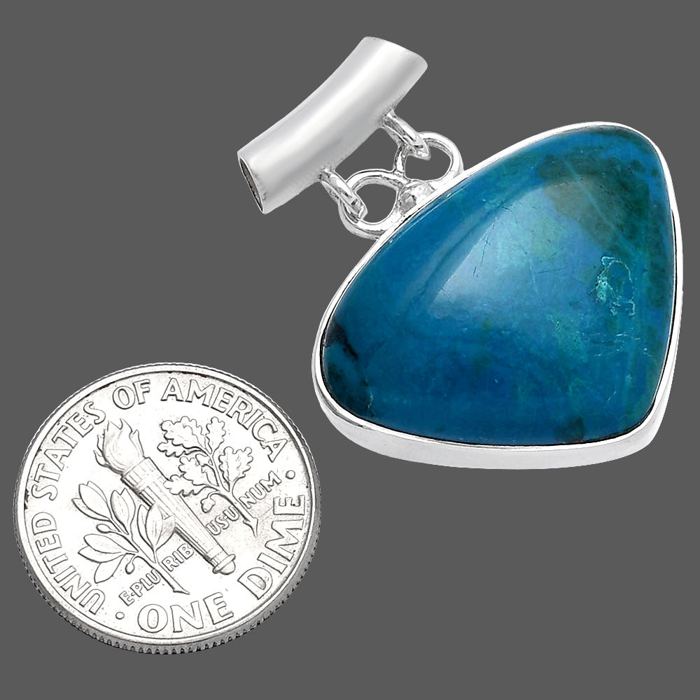 Natural Azurite Chrysocolla Pendant P-1198 SDP144638