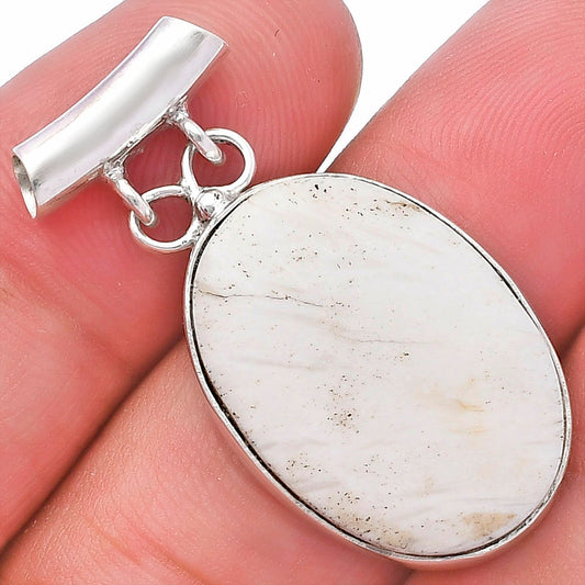 Natural White Scolecite Pendant P-1198 SDP144639