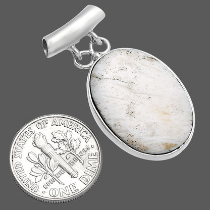 Natural White Scolecite Pendant P-1198 SDP144639