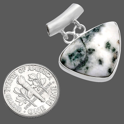 Natural Tree Weed Moss Agate - India Pendant P-1198 SDP144640