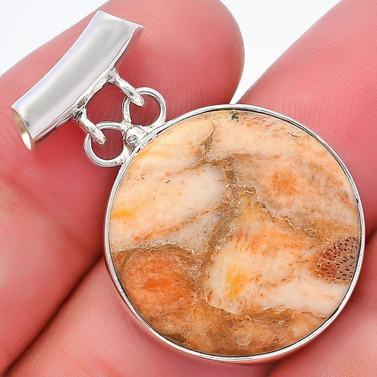 Natural Coral Jasper Pendant P-1198 SDP144641
