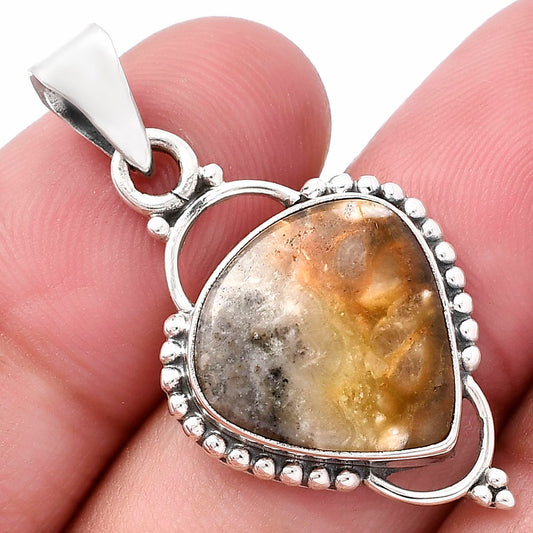 Natural Australian Prehnite Pendant P-1639 SDP144700