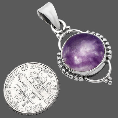 Natural Purple Lepidolite Pendant P-1639 SDP144705