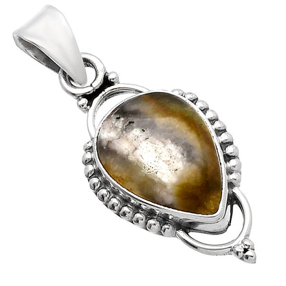 Natural Australian Prehnite Pendant P-1639 SDP144706