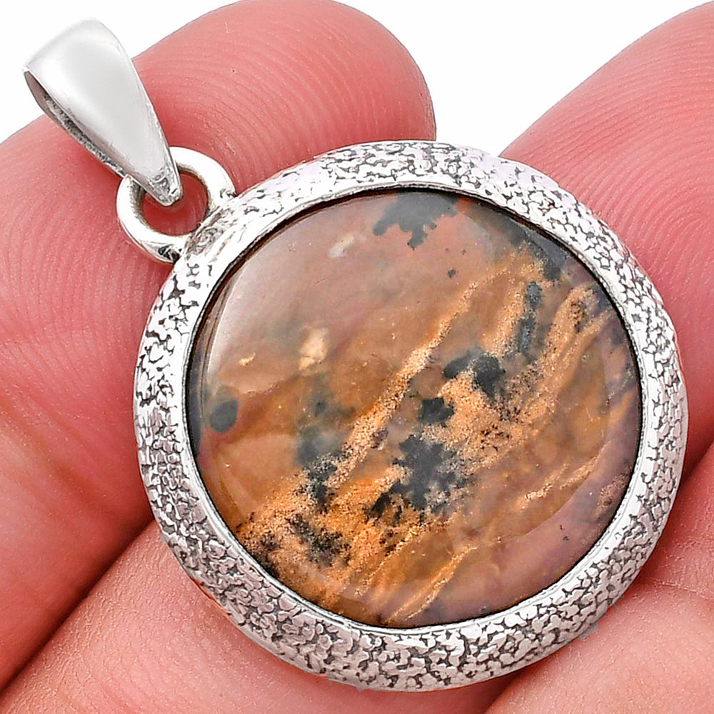 Natural Russian Honey Dendrite Opal Pendant P-1538 SDP144709