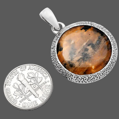 Natural Russian Honey Dendrite Opal Pendant P-1538 SDP144709
