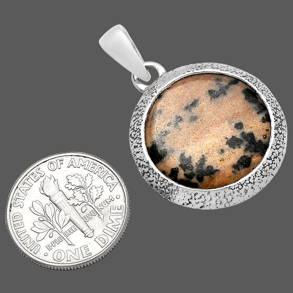 Natural Russian Honey Dendrite Opal Pendant P-1538 SDP144714
