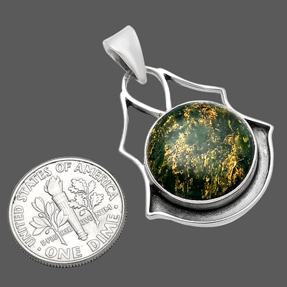 Natural Green Fuchsite Pendant P-1197 SDP144733