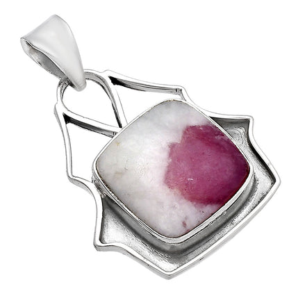 Natural Pink Tourmaline in Quartz Pendant P-1197 SDP144749