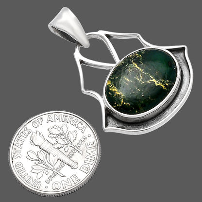 Natural Green Fuchsite Pendant P-1197 SDP144752