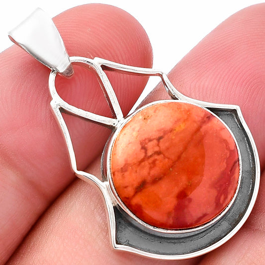Natural Red Mookaite Pendant P-1197 SDP144755