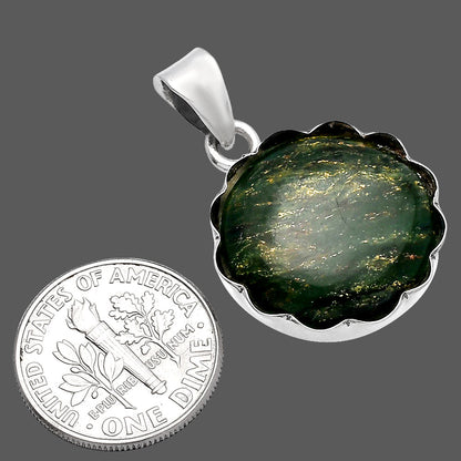 Natural Green Fuchsite Pendant P-1555 SDP144759