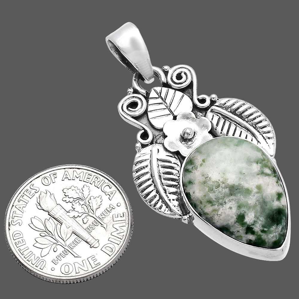 Southwest Design - Natural Dioptase Pendant P-1419 SDP144807