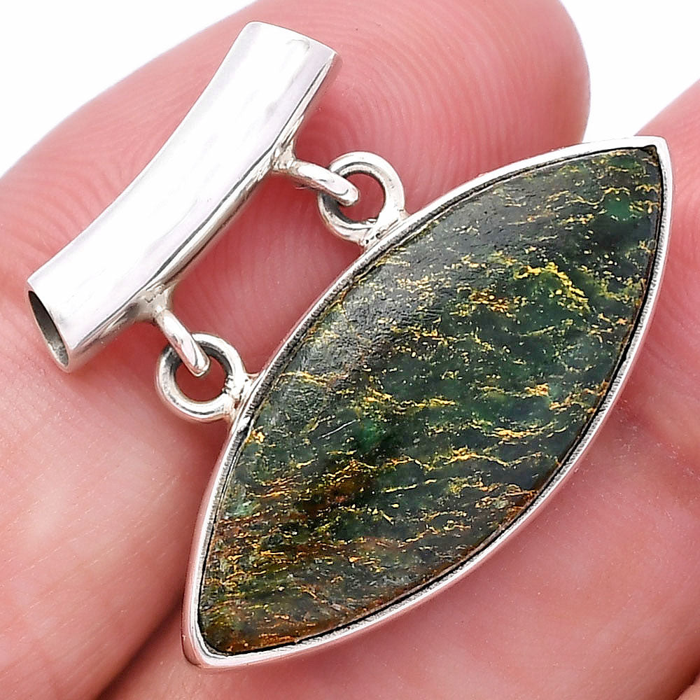 Natural Green Fuchsite Pendant P-1198 SDP144928