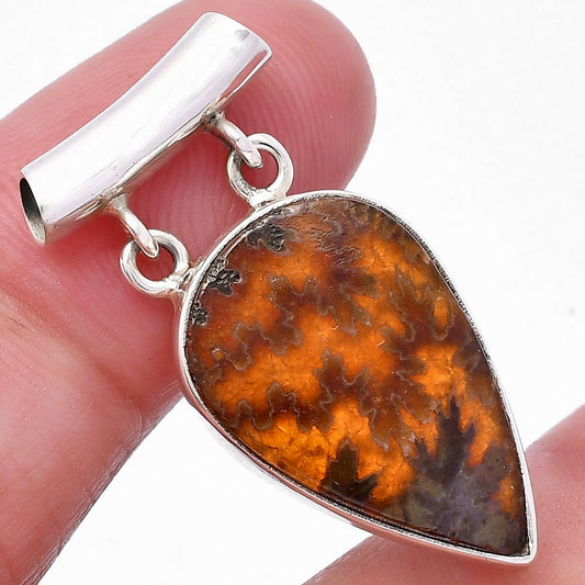 Natural Sutured Ammonite - Madagascar Pendant P-1198 SDP144938