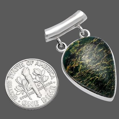 Natural Green Fuchsite Pendant P-1198 SDP144940