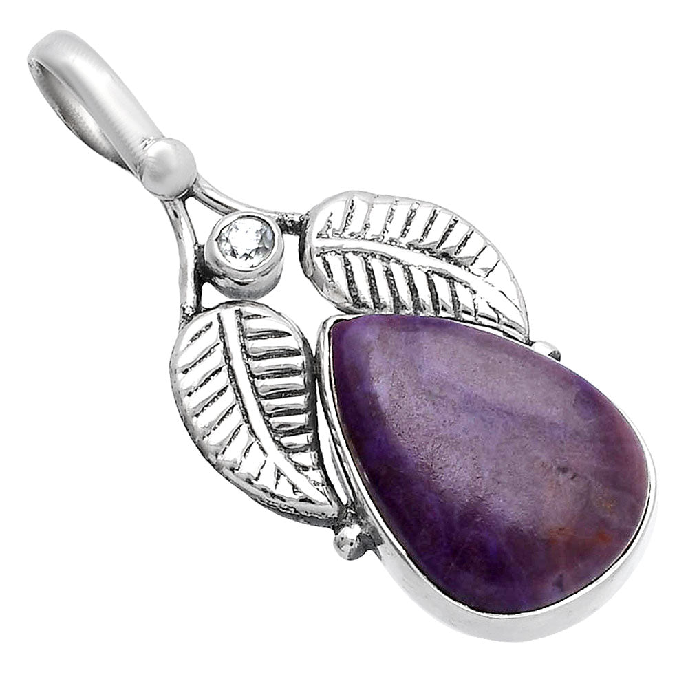 Lavender Jade & Sky Blue Topaz Pendant P-1416 SDP144996