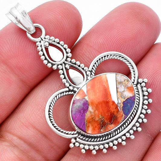 Spiny Oyster Turquoise - Arizona Pendant P-1579 SDP145006