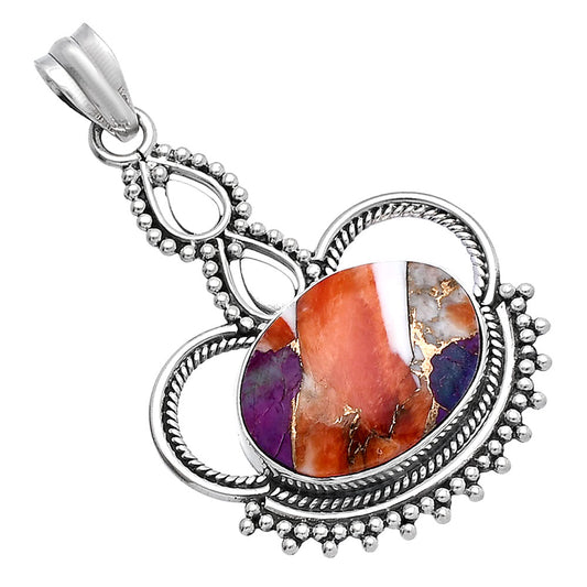 Spiny Oyster Turquoise - Arizona Pendant P-1579 SDP145006