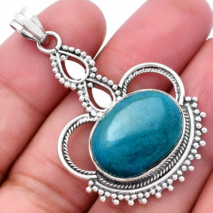 Natural Azurite Chrysocolla Pendant P-1579 SDP145014