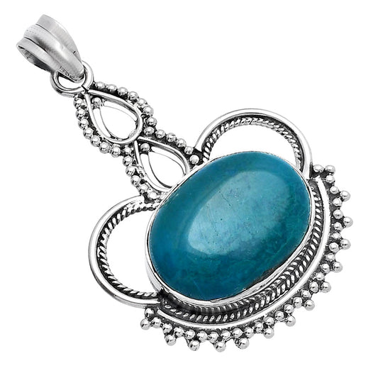 Natural Azurite Chrysocolla Pendant P-1579 SDP145014