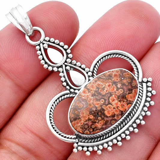 Natural Poppy Jasper Pendant P-1579 SDP145034