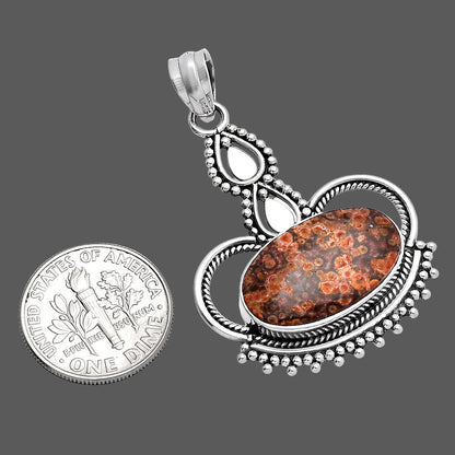 Natural Poppy Jasper Pendant P-1579 SDP145034
