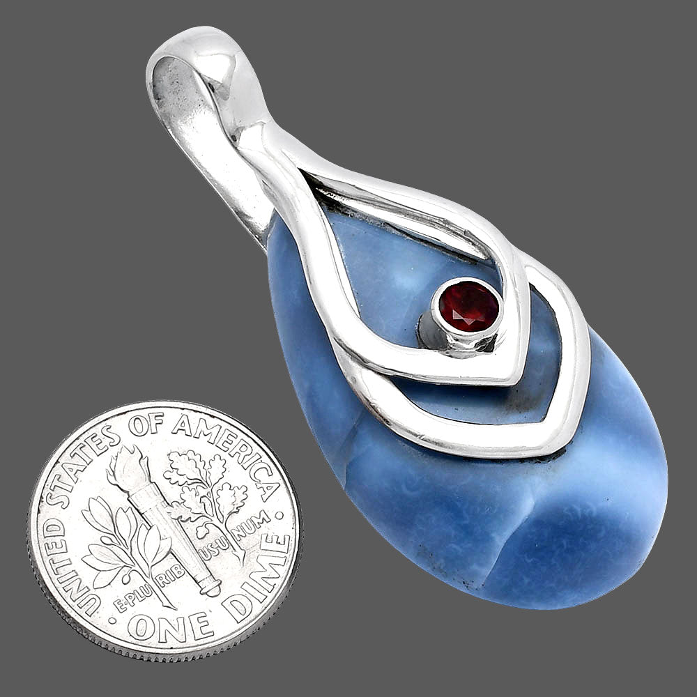 Natural Owyhee Opal & Garnet Pendant P-1562 SDP145102
