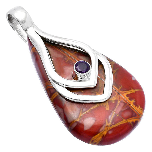 Natural Noreena Jasper & Amethyst Pendant P-1562 SDP145145