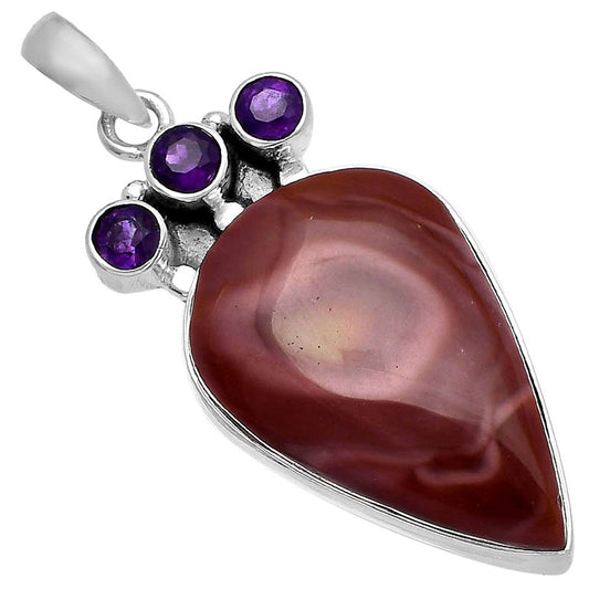 Imperial Jasper - Mexico & Amethyst Pendant P-1120 SDP145305