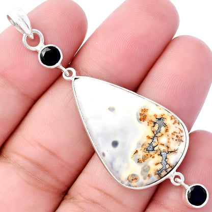 Natural Maligano Jasper & Black Onyx Pendant P-1123 SDP145674