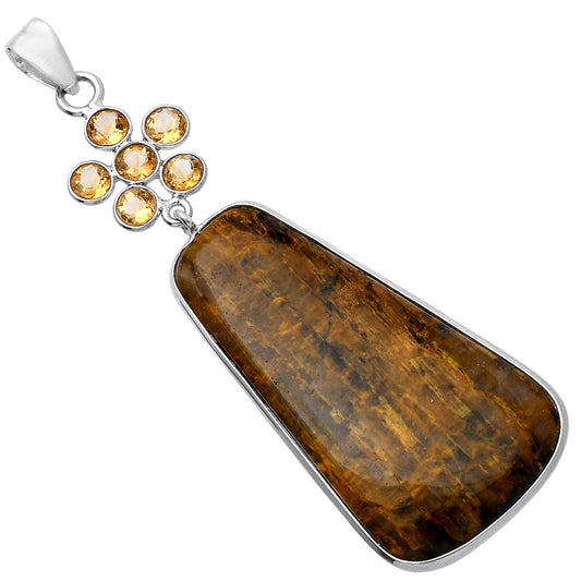 Natural Nellite & Citrine Pendant P-1122 SDP145729