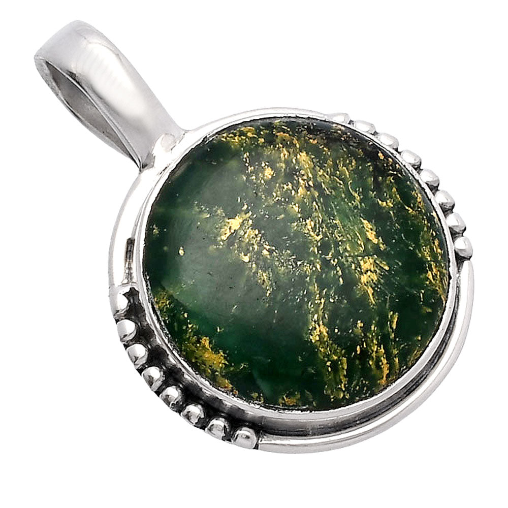 Natural Green Fuchsite Pendant P-1326 SDP145815