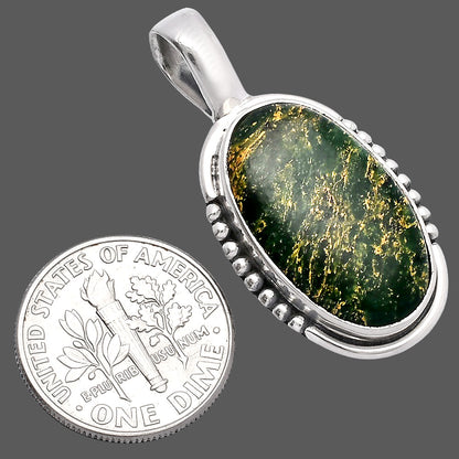 Natural Green Fuchsite Pendant P-1326 SDP145831