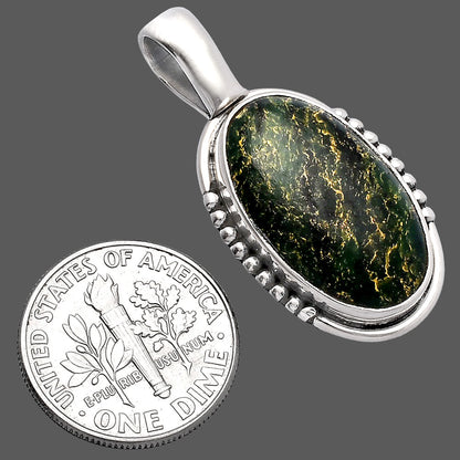 Natural Green Fuchsite Pendant P-1326 SDP145837