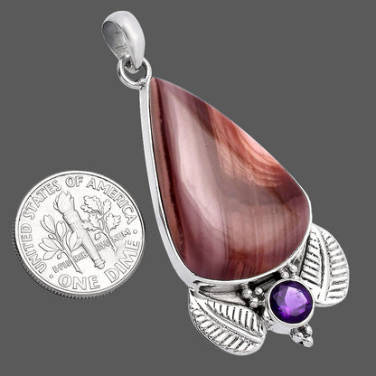 Imperial Jasper - Mexico & Amethyst Pendant P-1127 SDP145890