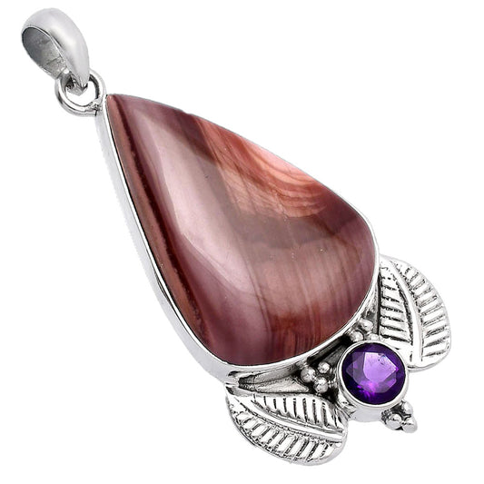Imperial Jasper - Mexico & Amethyst Pendant P-1127 SDP145890