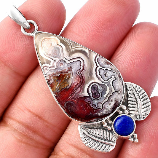 Laguna Lace Agate & Lapis Lazuli Pendant P-1127 SDP145903