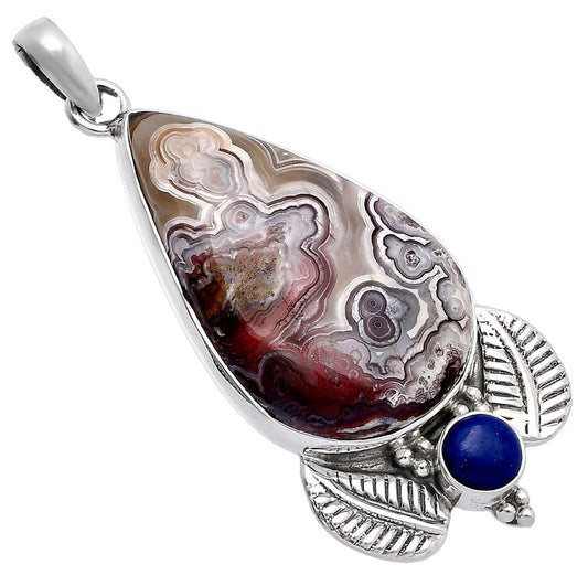 Laguna Lace Agate & Lapis Lazuli Pendant P-1127 SDP145903